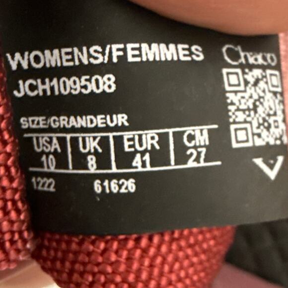 Chaco Z Cloud 2 Sport Sandal Womens Size 10 Rust Pink Abstract Toe Loop - Picture 2 of 11